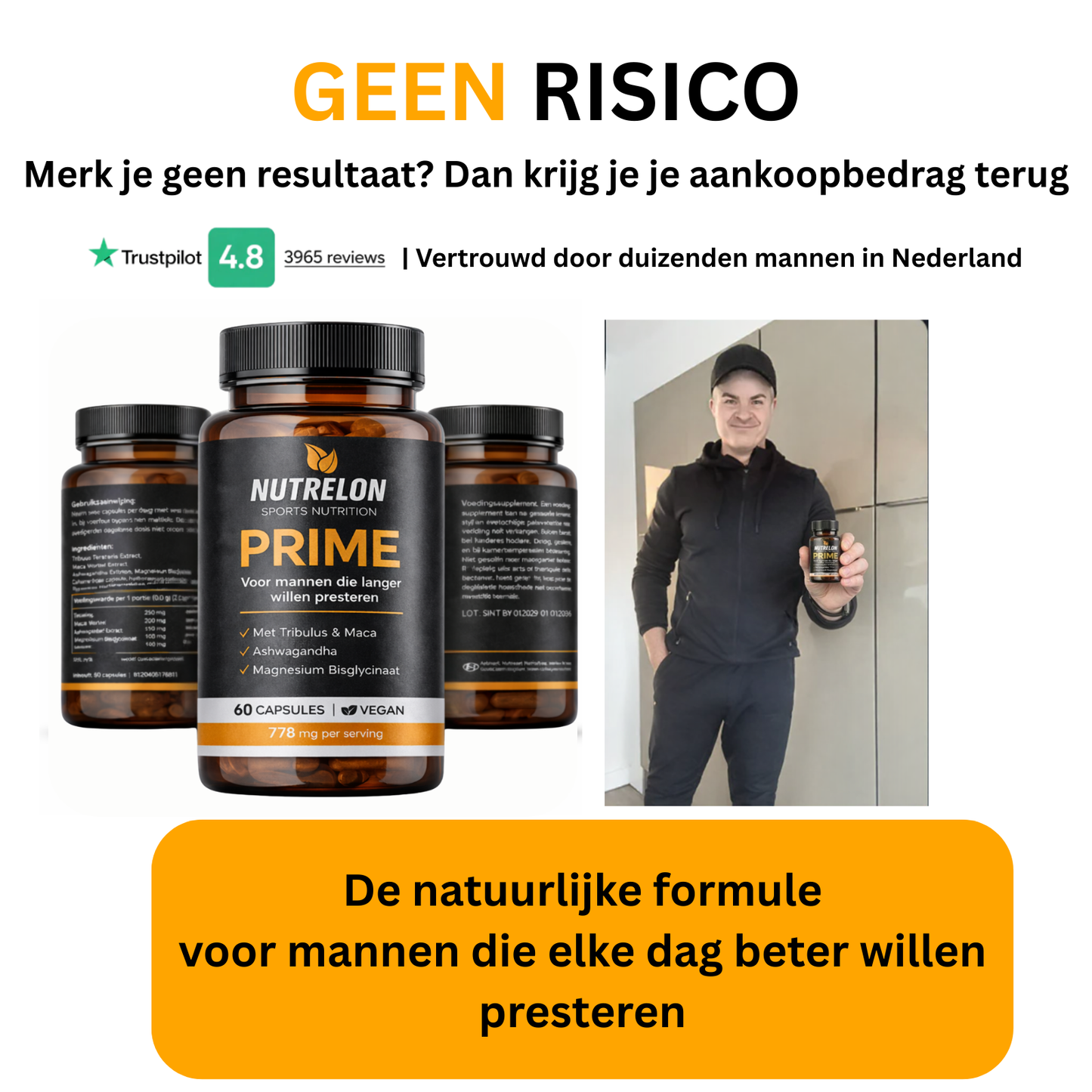 Nutrelon Prime - Voor mannen die langer willen presteren